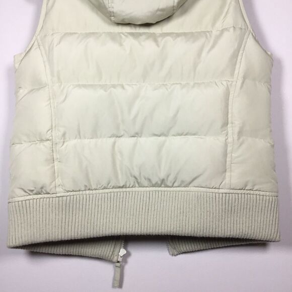 Faux fur detachable hood warm cozy vest jacket down & feather filler size Medium - Picture 9 of 9